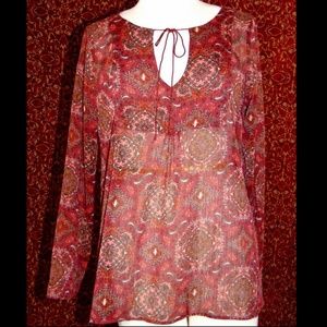 LIZ LANGE for TARGET Maternity paisley blouse M ⚠️📧
